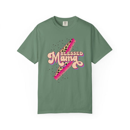 Blessed Mama Retro Bolt Tee