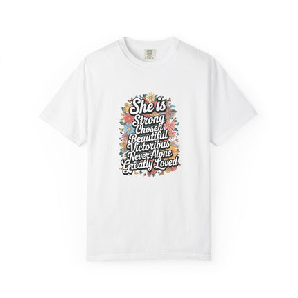 She Is Strong Floral Mama Tee