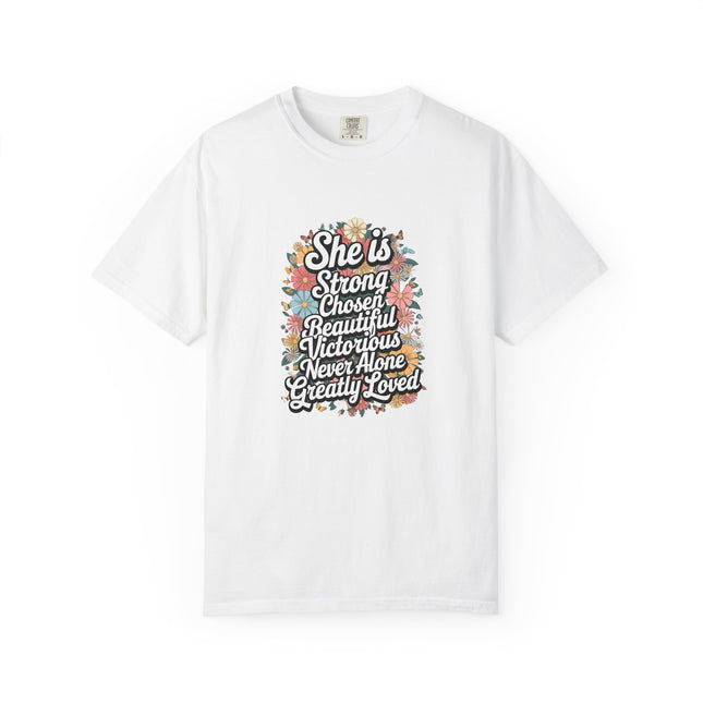 She Is Strong Floral Mama Tee