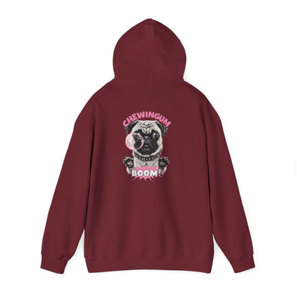 Pug Chewing Gum Boom Hoodie
