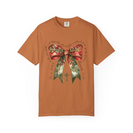 Proverbs 31 Bow Christmas Tee