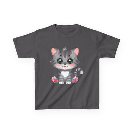 Cute Gray Kitten Kids T-Shirt