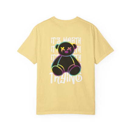 Worth Trying Neon Teddy Tee