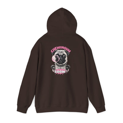 Pug Chewing Gum Boom Hoodie