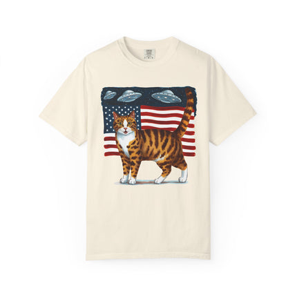 Cosmic Patriot Cat Tee