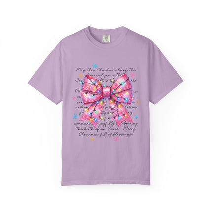 Pink Blessings Christmas Tee