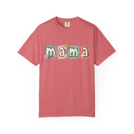 Floral Block Mama Tee