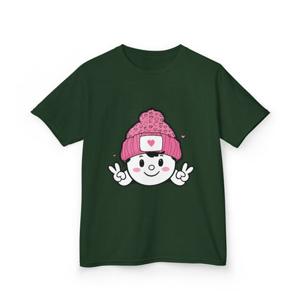 Peace & Hearts Beanie Kids T-Shirt