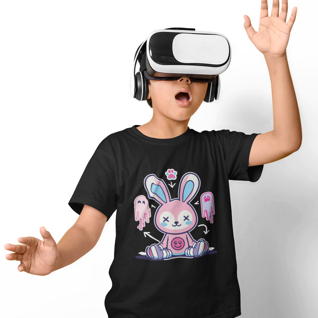 Kawaii Ghost Bunny Kids T-Shirt