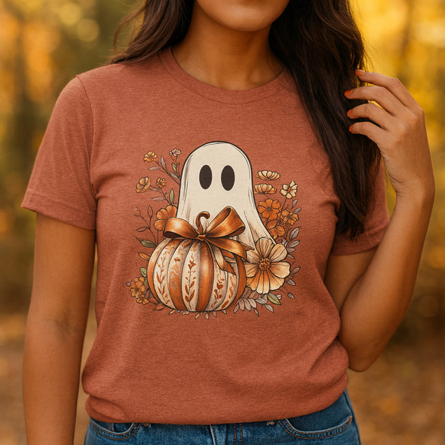 Ghost & Pumpkin Bloom Tee