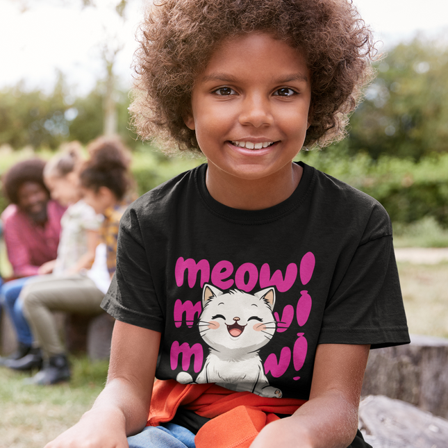 Meow Meow Kitty Kids T-Shirt